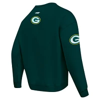Men's Pro Standard Green Bay Packers Turn It Up Drop Shoulder Pullover Sweatshirt