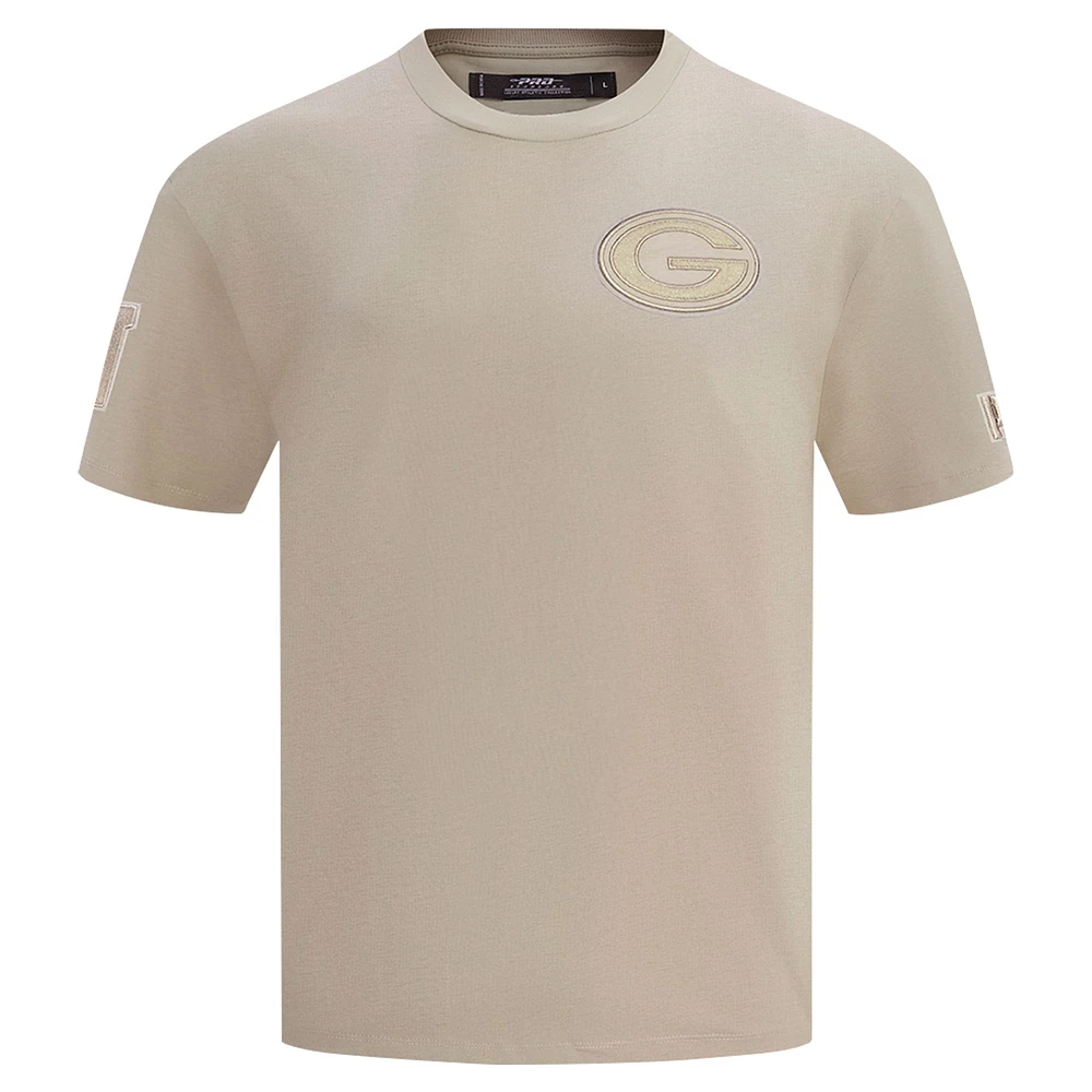 T-shirt à épaules tombantes Pro Standard Tan pour homme des Packers de Green Bay