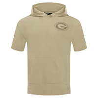 Sweat à capuche manches courtes pour homme Pro Standard Tan Green Bay Packers Neutrals Capsule
