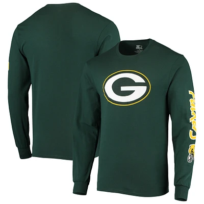 T-shirt à manches longues Starter Green Bay Packers pour homme