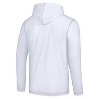 Men's Tommy Bahama White Green Bay Packers Graffiti Touchdown Pullover Hoodie