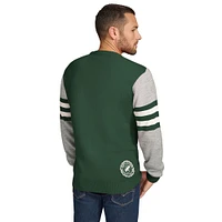Men's Tommy Hilfiger Green/Heather Gray Green Bay Packers Acrylic Crewneck Pullover Sweatshirt