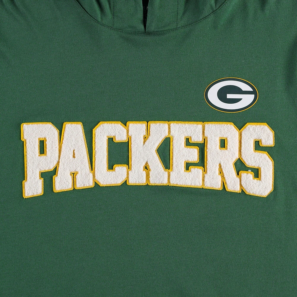 Men's Tommy Hilfiger Green/White Green Bay Packers Alex Long Sleeve Hoodie T-Shirt