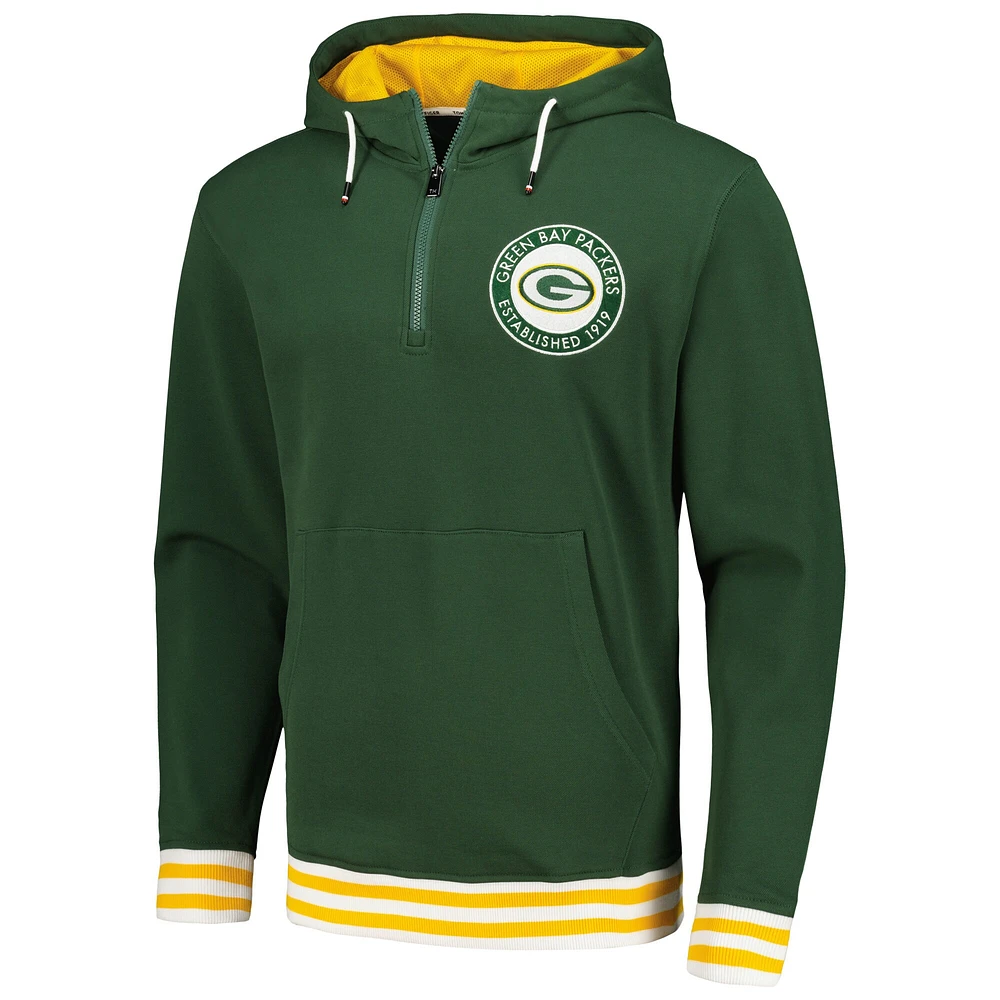 Men's Tommy Hilfiger Green Bay Packers Aaron Quarter-Zip Hoodie