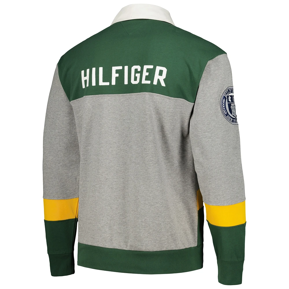 Men's Tommy Hilfiger Green Bay Packers Connor Oversized Rugby Long Sleeve Polo