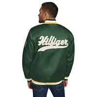 Men's Tommy Hilfiger Green Bay Packers Dante Full-Snap Satin Jacket