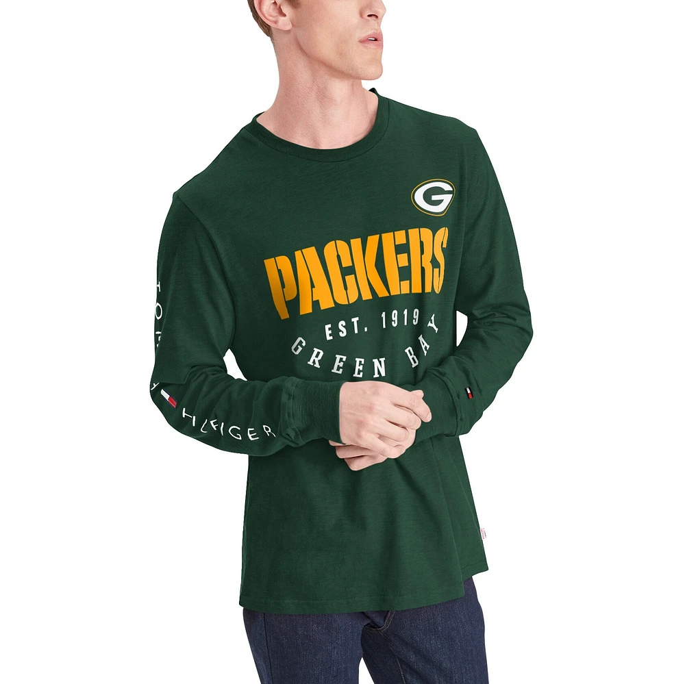 Men's Tommy Hilfiger Green Bay Packers Peter Long Sleeve T-Shirt