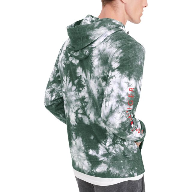 Tommy Hilfiger Green Bay Packers Stanley Tie-Dye pour hommes - Sweat à capuche
