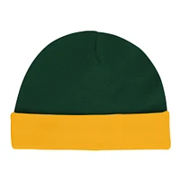 Newborn & Infant Green Bay Packers Dynamic Duo Bodysuit, Bib Knit Hat Set