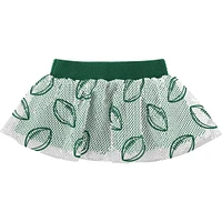 Newborn Heather Gray/Green Green Bay Packers All Dolled Up Three-Piece Bodysuit, Skirt & Booties Set