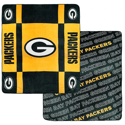 Couverture ultra confortable double face Pegasus Green Bay Packers 60" x 70" Reverse Block