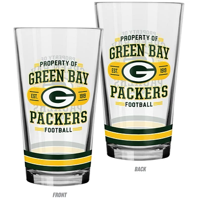 The Sports Vault Ensemble de 2 verres à mélanger Green Bay Packers