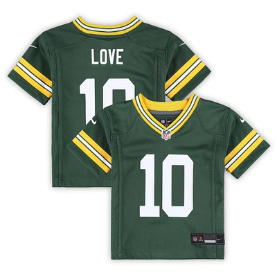 Maillot de jeu Nike Jordan Love Green Bay Packers pour tout-petit