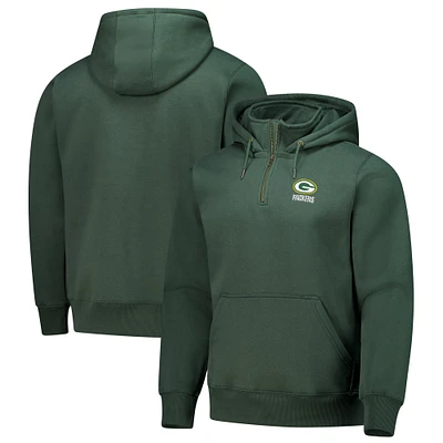 Sweat à capuche unisexe fermeture éclair quart de tour Dunbrooke Green Bay Packers Defender