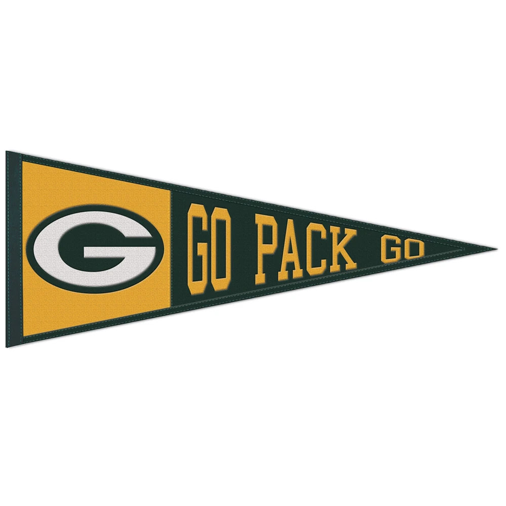 WinCraft Green Bay Packers 13'' x 32'' Slogan - Fanion