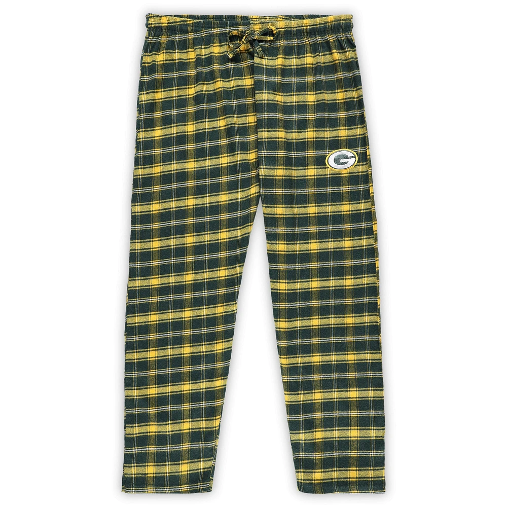 Women's Concepts Sport Green Bay Packers Plus Badge T-Shirt & Flannel Pants Sleep Set