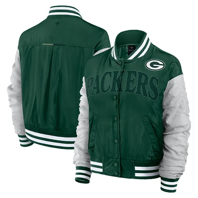 Veste à boutons-pression intégrale Elements Wave de Green Bay Packers Fanatics pour femmes