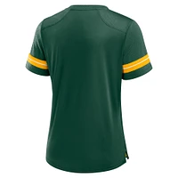 T-shirt à lacets pour femmes Fanatics Green Bay Packers Play Script