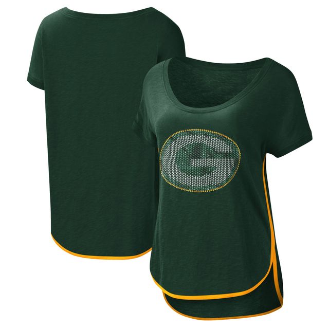 T-shirt G-III 4Her by Carl Banks Green Bay Packers vert pour femme à encolure dégagée Rookie