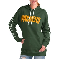 Women's G-III 4Her by Carl Banks Green Bay Packers Extra Inning Pullover Hoodie