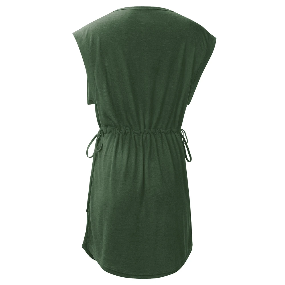Women's G-III 4Her by Carl Banks  Green Bay Packers G.O.A.T. Swimsuit Cover-Up - Dress