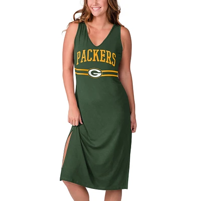 Robe longue à encolure en V pour femme G-III 4Her by Carl Banks Green Bay Packers