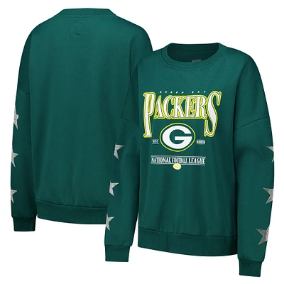 Sweat-shirt à manches longues et col rond en mélange tri-blend pour femme Gameday Couture Green Bay Packers des de