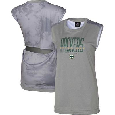 Débardeur sans sueur Green Bay Packers gris pour femme
