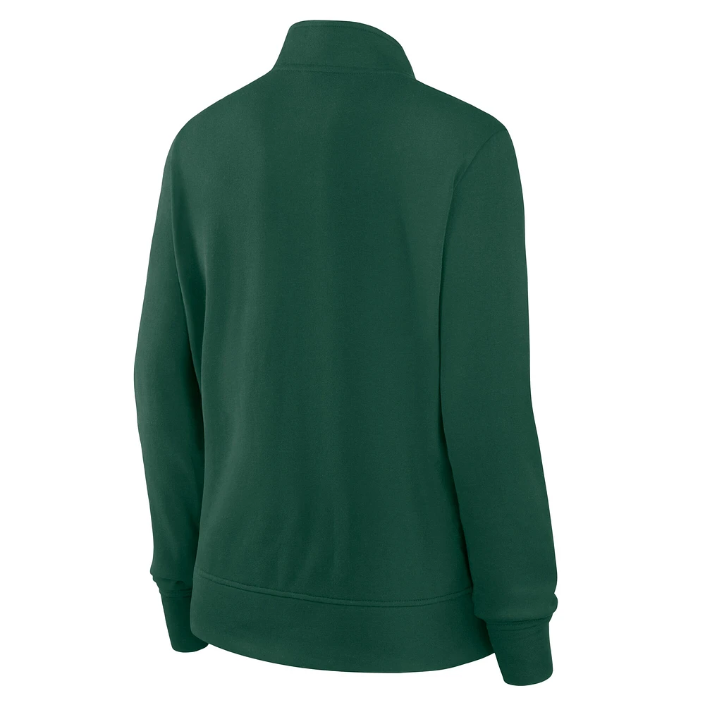 Women's Green Bay Packers Velocity Quarter-Zip Jacket
