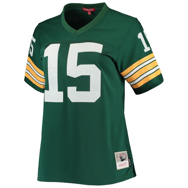 Maillot de joueur réplique Mitchell & Ness Bart Starr vert Green Bay Packers 1967 Legacy pour femme
