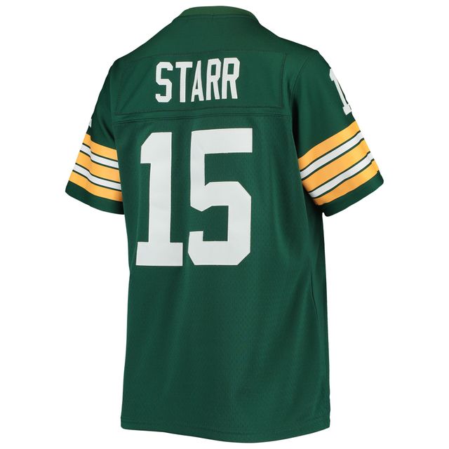 Maillot de joueur réplique Mitchell & Ness Bart Starr vert Green Bay Packers 1967 Legacy pour femme