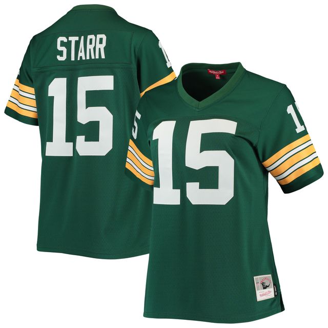 Maillot de joueur réplique Mitchell & Ness Bart Starr vert Green Bay Packers 1967 Legacy pour femme