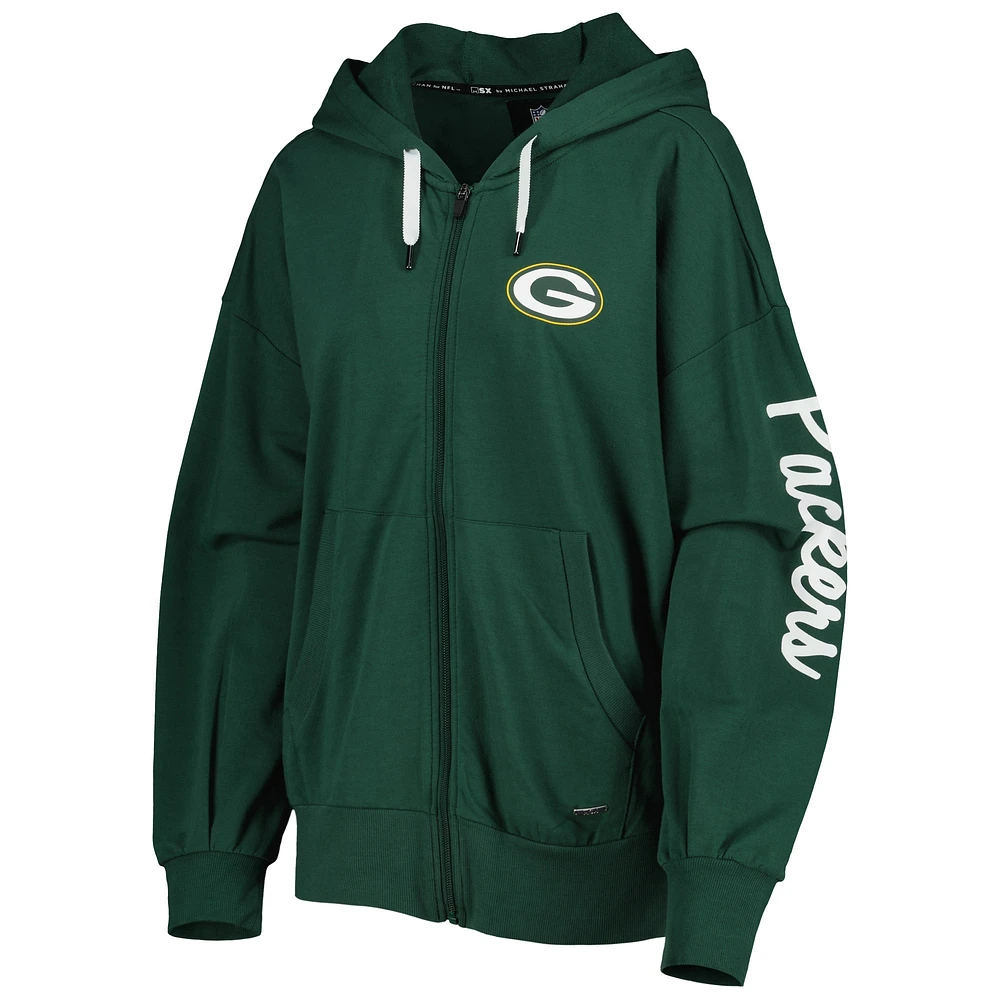 Women's MSX by Michael Strahan Green Bay Packers Emerson - Full-Zip Hoodie