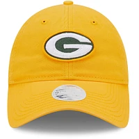 Women's New Era Gold Green Bay Packers Core Classic 2.0 9TWENTY Adjustable Hat