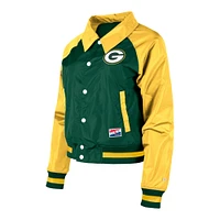 Veste à boutons-pression intégrale Green Bay Packers Coaches New Era pour femme