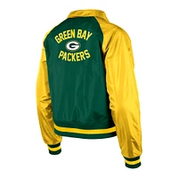 Veste à boutons-pression intégrale Green Bay Packers Coaches New Era pour femme