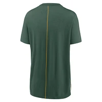 Women's Nike Cream/Green Green Bay Packers Wordmark Tri-Blend T-Shirt