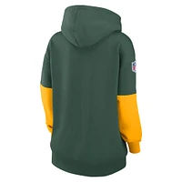 Women's Nike Green Bay Packers 2024 Sideline Essential Fleece Pullover Hoodie