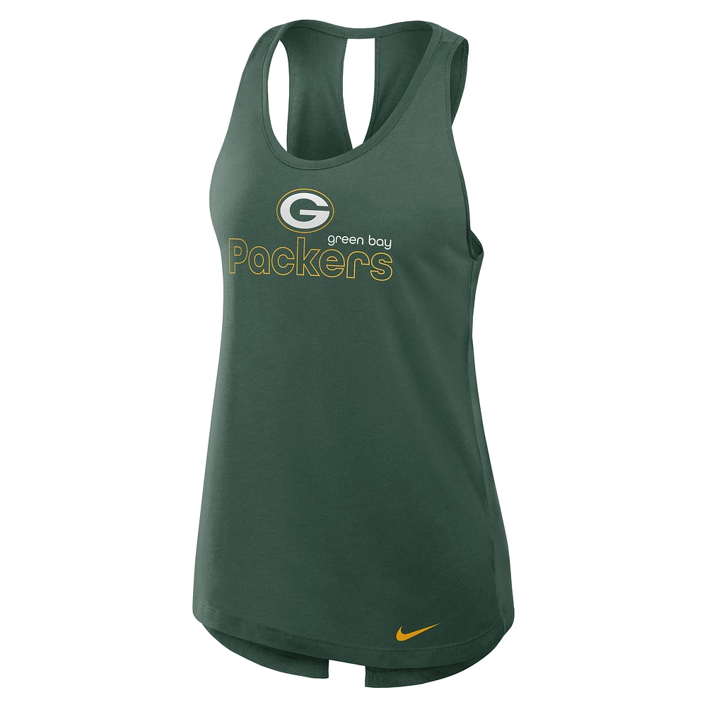 Women's Nike Green Bay Packers Plus Performance Tank Top