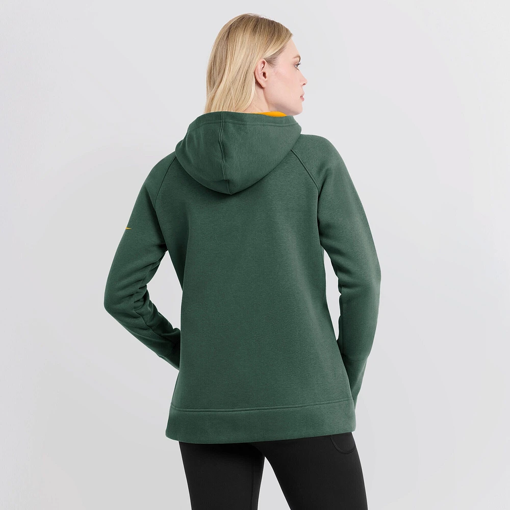 Women's Nike Green Bay Packers Primetime Raglan Sleeve Full-Zip Hoodie