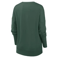 Women's Nike Green Bay Packers Rewind Playback Icon Performance Pullover Sweatshirt