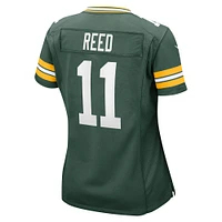 Maillot de match Nike Jayden Reed vert Green Bay Packers pour femme