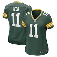 Maillot de match Nike Jayden Reed vert Green Bay Packers pour femme