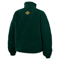 Women's WEAR by Erin Andrews Green Bay Packers Polar Fleece Half-Zip Jacket
