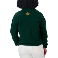 Women's WEAR by Erin Andrews Green Bay Packers Polar Fleece Half-Zip Jacket