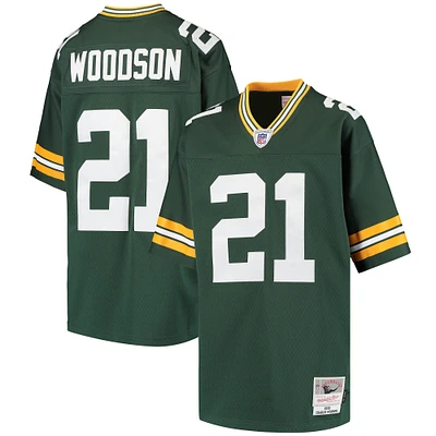 Maillot de joueur retraité Mitchell & Ness Charles Woodson Green Bay Packers pour jeunes