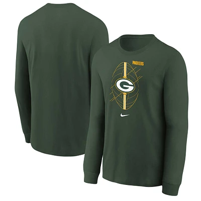 Youth Nike Green Bay Packers Icon Long Sleeve T-Shirt