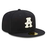 Men's New Era Navy Gwinnett Stripers Black Crackers Theme Night 59FIFTY Fitted Hat