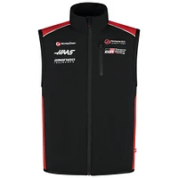 Gilet léger entièrement zippé Haas F1 Black Team pour homme