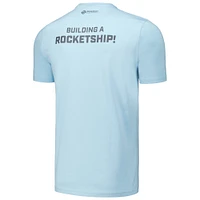 T-shirt bleu clair Haas F1 Team Rocket Ship pour hommes